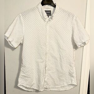 Bonobos White and Black Dotted Men's Shirt